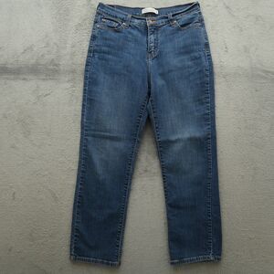 Levi's 512 Jeans Women's Size 12 Blue High-Rise Slimming Straight 27.5" inseam